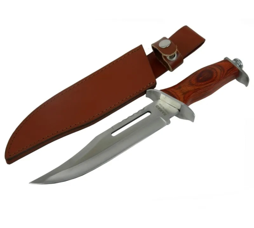 BFS 111 Rambo Bıçağı 32 Cm - Ahşap Metal Saplı, Perçinli BFS 111 Rambo Bıçağı 32 Cm - Ahşap Metal Saplı, Perçinli