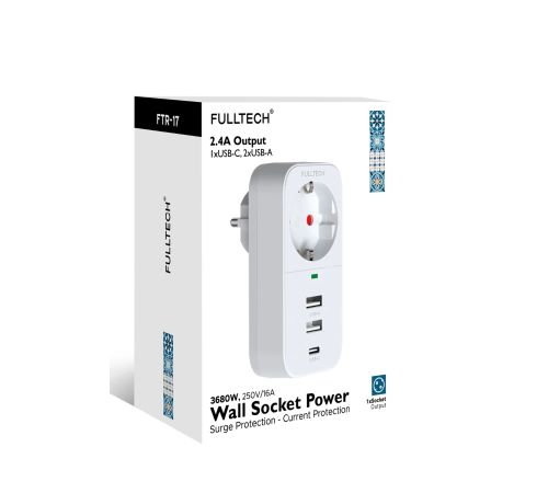 BFS 2.4a Çıkışlı 2xusb 1xtype-c Tekli Priz Ftr-17 BFS 2.4a Çıkışlı 2xusb 1xtype-c Tekli Priz Ftr-17