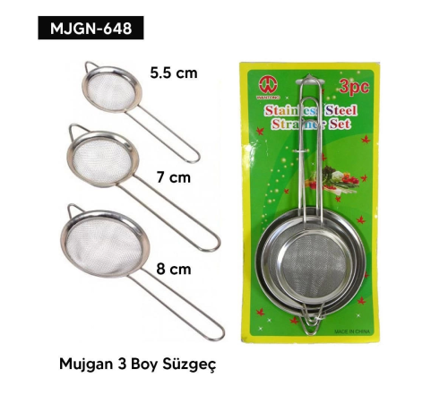 BFS 3 Boy Süzgeç Seti