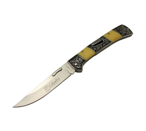 BFS A 3159 C Kamp Çakı 24 Cm - İşlemeli Sedef Saplı, Kemerlikli BFS A 3159 C Kamp Çakı 24 Cm - İşlemeli Sedef Saplı, Kemerlikli