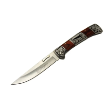 BFS A 3159 A Kamp Çakı 24 Cm - İşlemeli Gül Ağacı Saplı, Kemerlikli