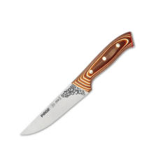 BFS 32101 Elite Kurban, Kasap Bıçağı 14,5 Cm - Kahverengi Perçinli Kompozit Sap