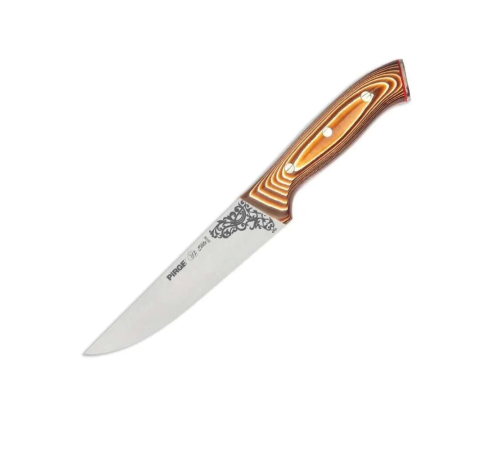 BFS 32102 Elite Kurban, Kasap Bıçağı 16,5 Cm - Kahverengi Perçinli Kompozit Sap