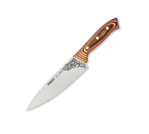BFS 32160 Elite Şef Bıçağı 19 Cm - Perçinli Kahverengi Kompozit Sap