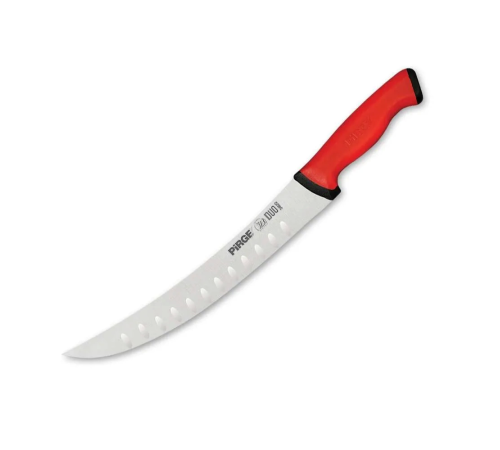 BFS 34622 Duo Kıvrık Nusret Tip Oluklu Et Doğrama, Kesme, Dilimleme, Trimleme Bıçağı 21 Cm - Kaymaz Sap