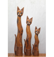 BFS Ahşap 3'lü Kedi Seti 1 Metre. Trendy:2