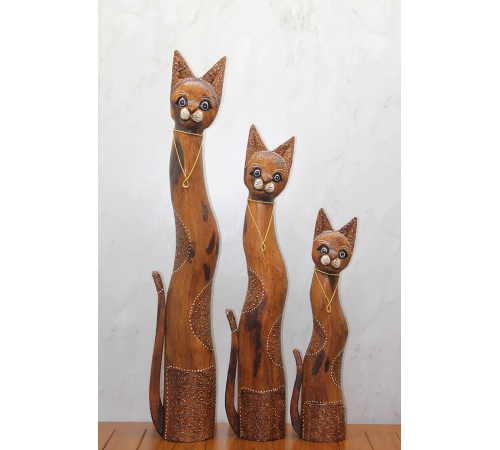 BFS Ahşap 3'lü Kedi Seti 1 Metre. Trendy:2