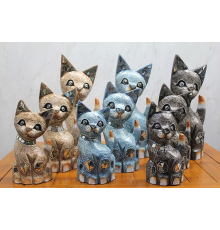 BFS Ahşap 3'lü Kedi Seti 40 Cm Trendy:4