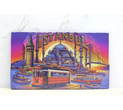 BFS Ahşap İstanbul Temalı Magnet Alk4359 BFS Ahşap İstanbul Temalı Magnet Alk4359