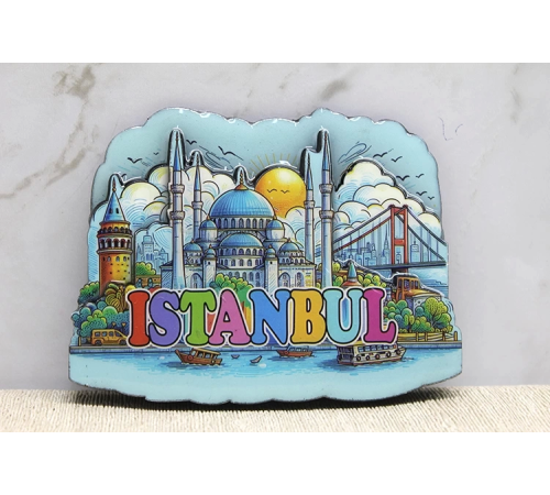 BFS Ahşap İstanbul Temalı Magnet Alk4360 BFS Ahşap İstanbul Temalı Magnet Alk4360