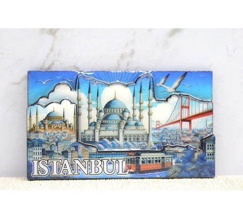 BFS Ahşap İstanbul Temalı Magnet Alk4362 BFS Ahşap İstanbul Temalı Magnet Alk4362