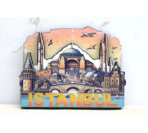 BFS Ahşap İstanbul Temalı Magnet Alk4364 BFS Ahşap İstanbul Temalı Magnet Alk4364