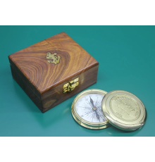 BFS Ahşap Kutulu Pirinç Pusula 16221