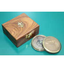 BFS Ahşap Kutulu Pirinç Pusula 16222