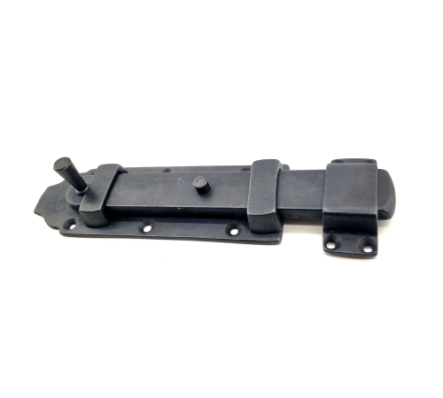 BFS Antika Tarz Dekoratif Pirinç Yassı Kapı Sürgüsü - 55x215 Mm, Oksit