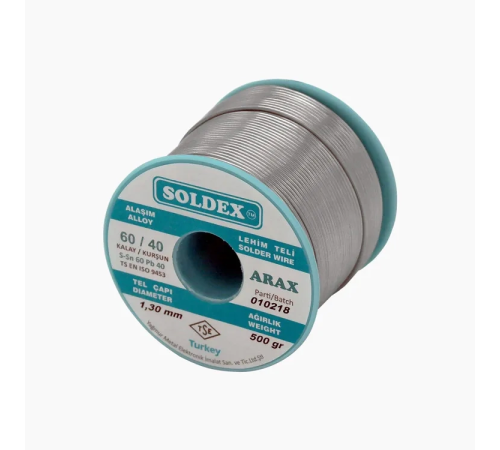 BFS Arax 60-40 Lehim Teli 500 Gr 1.3 Mm - Sn:60 / Pb:40