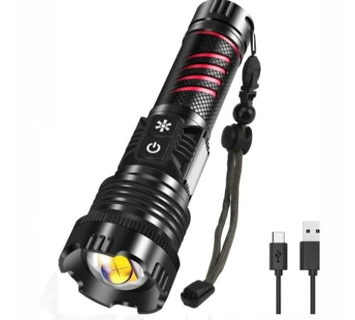 BFS Br-6800 Zoomlu 30w El Feneri Cob Led 8 Fonksiyonlu C-tip Şarj Edilebilir Powerbank Taktik El Feneri BFS Br-6800 Zoomlu 30w El Feneri Cob Led 8 Fonksiyonlu C-tip Şarj Edilebilir Powerbank Taktik El Feneri