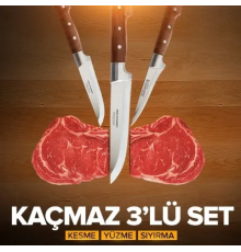 BFS El Yapımı Sürmene Kasap Ve Kurban Seti 3 Parça