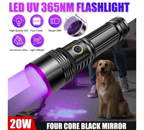 BFS F-365 Uv 20w Şarjlı 26650 Pilli Profesyonel El Feneri BFS F-365 Uv 20w Şarjlı 26650 Pilli Profesyonel El Feneri