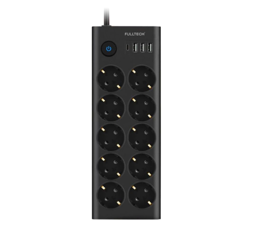 BFS Ftr14 Type-c Girişli Akım Korumalı 10’lu Priz, 3 Usb