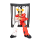BFS Hareketli Sesli Sensörlü Mahkum Joker İskelet Dekorasyon 22x27 Cm