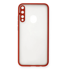 BFS  Huawei P40 Lite E Kılıf Montreal Silikon Kapak - Kırmızı