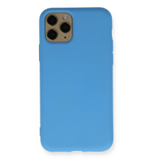 BFS  iPhone 11 Pro Kılıf Nano içi Kadife Silikon - Mavi
