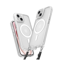 BFS  iPhone 15 Plus Kılıf Enka Magsafe Silikon Kılıf - Şeffaf
