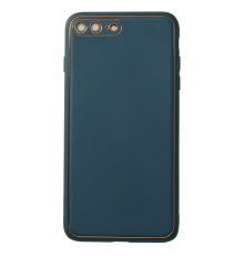BFS  iPhone 7 Plus Kılıf Coco Deri Silikon Kapak - Mavi