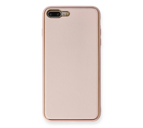 BFS iPhone 7 Plus Kılıf Coco Deri Silikon Kapak - Pembe BFS iPhone 7 Plus Kılıf Coco Deri Silikon Kapak - Pembe