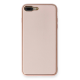 BFS iPhone 7 Plus Kılıf Coco Deri Silikon Kapak - Pembe