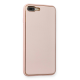 BFS iPhone 7 Plus Kılıf Coco Deri Silikon Kapak - Pembe