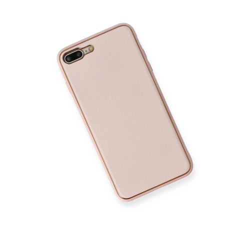 BFS iPhone 7 Plus Kılıf Coco Deri Silikon Kapak - Pembe BFS iPhone 7 Plus Kılıf Coco Deri Silikon Kapak - Pembe