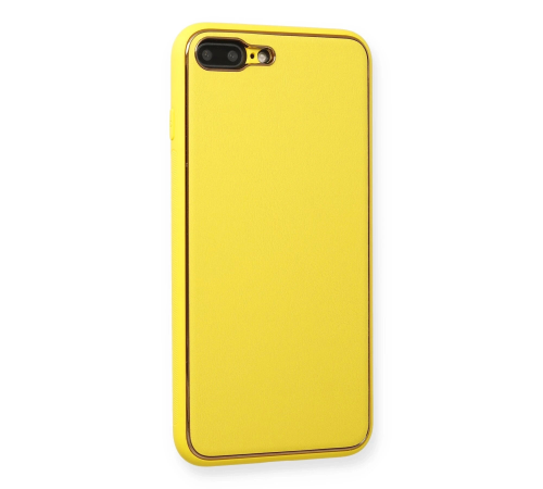 BFS iPhone 7 Plus Kılıf Coco Deri Silikon Kapak - Sarı BFS iPhone 7 Plus Kılıf Coco Deri Silikon Kapak - Sarı