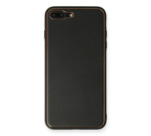 BFS iPhone 7 Plus Kılıf Coco Deri Silikon Kapak - Siyah BFS iPhone 7 Plus Kılıf Coco Deri Silikon Kapak - Siyah