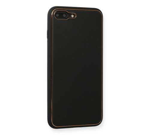 BFS iPhone 7 Plus Kılıf Coco Deri Silikon Kapak - Siyah BFS iPhone 7 Plus Kılıf Coco Deri Silikon Kapak - Siyah