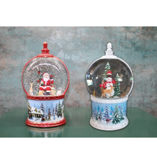 BFS Kardan Adam Ve Noel Babalı Işıklı Müzikli Kar Küresi Alk3183