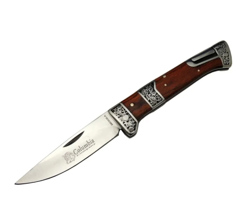 BFS Mb3936a Kahverengi Av / Kamp Çakısı 20cm- Manuel, İşlemeli, Kemerlikli, Ahşap Sap BFS Mb3936a Kahverengi Av / Kamp Çakısı 20cm- Manuel, İşlemeli, Kemerlikli, Ahşap Sap