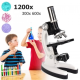 BFS Mikroskop Taşınabilir Set 28 Parça Eğitim Mikroskop Kiti 300x 600x Ve 1200x Çocuklara