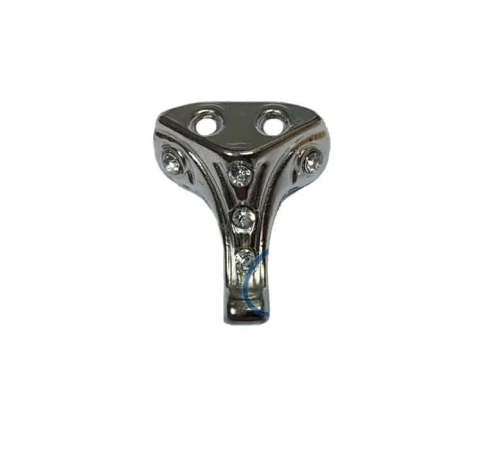 BFS Moda Taşlı Ahşap Sandık Ayağı, Kutu Ayak 2,5 Cm - Nikel, 100 Adet