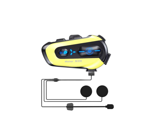 BFS N3x Rgb Işıklı Intercom 3 Kişi Bağlantılı 1000mah Motosiklet Bluetooth Kulaklık Seti