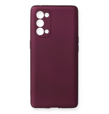 BFS  Oppo Reno 5 Pro Kılıf First Silikon - Mürdüm