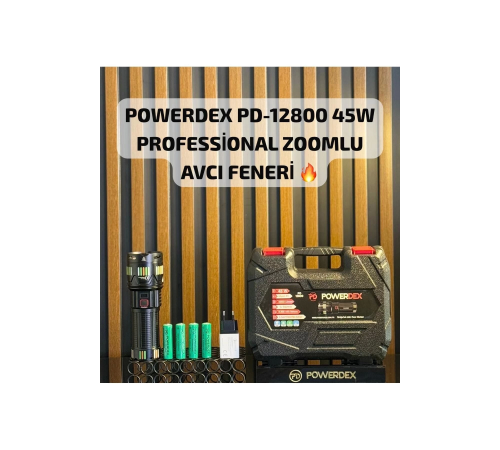 BFS Pd-12800 45 Watt 4500 Lümen Zoomlu Profesyonel Avcı El Feneri