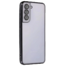 BFS  Samsung Galaxy S21 FE Kılıf Razer Lensli Silikon - Siyah