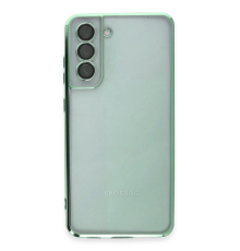 BFS  Samsung Galaxy S21 FE Kılıf Razer Lensli Silikon - Yeşil
