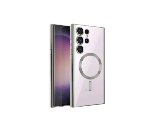 BFS Samsung Galaxy S23 Ultra Kılıf Kross Magneticsafe Kapak - Gümüş BFS Samsung Galaxy S23 Ultra Kılıf Kross Magneticsafe Kapak - Gümüş