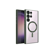 BFS  Samsung Galaxy S23 Ultra Kılıf Kross Magneticsafe Kapak - Koyu Yeşil