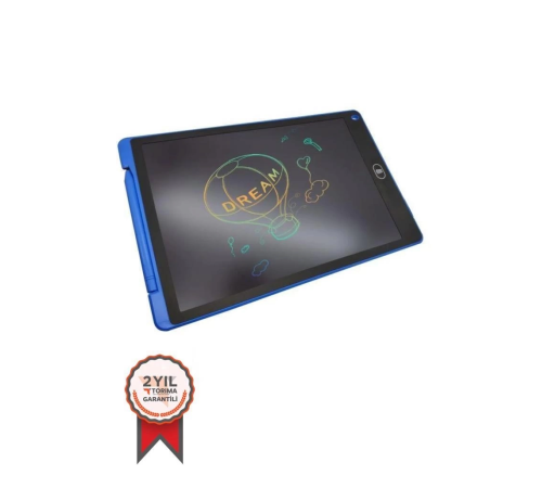 BFS T12 Mavi Writing Tablet Lcd 12 Inç Dijital Kalemli Çizim Yazı Tahtası