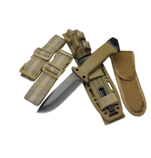 BFS Tiger Tactical Htm 3321 B Kahverengi Outdoor / Survival Bıçak 27cm - Kauçuk Sap, Kılıflı, Kutulu