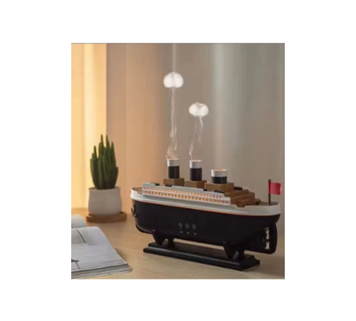 BFS Titanic Gemi Hava Nemlendirici Işıklı Fonksiyonlu Buhar Makinesi Kumandalı
